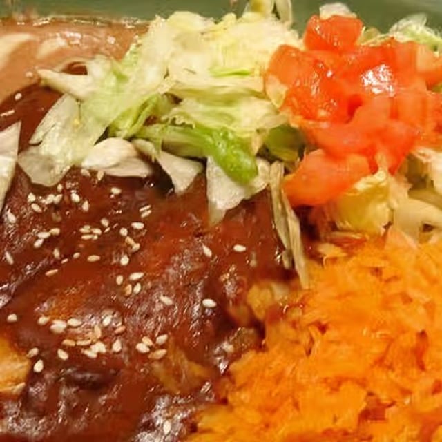 Mole Enchiladas.